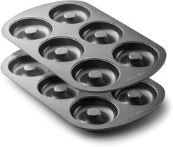 Donut Pan Bellemain Premiere em aço antiaderente, 6 moldes, 32x22cm