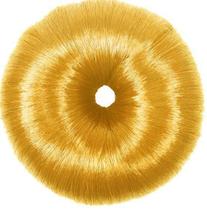 Donuts Luxo Loiro Para Penteados De Cabelos Revestido Com Fios De Nylon