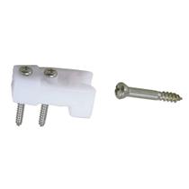 Door Catch Perko 0554DP 2 cartões de aço inoxidável de polímero branco