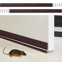 Door Draft Stopper Gisafai Metal 91 cm Alumínio Marrom 2 peças