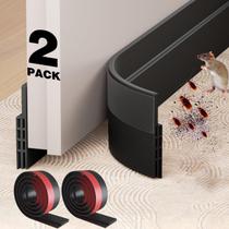 Door Draft Stoppers WUMUTI, 2 pacotes de silicone preto, 2 cm x 1 m Door Draft Stoppers WUMUTI, 2 pacotes de silicone preto, 2 cm x 1 m