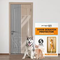 Door Guard FTSTC, pacote com 5 protetores contra arranhões para cães e gatos, transparente