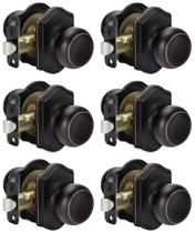 Door Knob goldenwarm Oil Rubbed Bronze Passage, pacote com 6