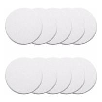 Door Knob Wall Shield Widekall branco redondo 12,7 cm, pacote com 10