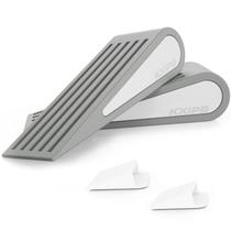 Door Stopper Wedge, pacote com 2 unidades, borracha, cinza, antiderrapante, TPR