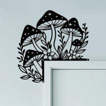 Door Topper Sign Wall Art Decor CUTHOLLOW Mushroom Metal Door Topper Sign Wall Art Decor CUTHOLLOW Mushroom Metal
