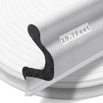 Door Weather Stripping BISOTHAI, 19,7 pés de comprimento, branco