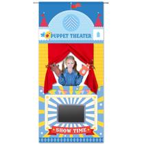 Doorway Puppet Theatre gisgfim 78x170 cm Azul Vermelho Dobrável