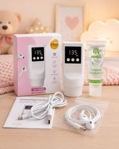 Doppler Fetal Portátil Profissional Ouvir Coração do Bebê com Display LCD Completo