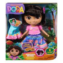 Dora Aventureira - Boneca Dançarina Saia Giratória Com Som