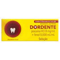 Dordente 8mg/mL + 0,008mL/mL, flaconete 3mL de solução tópica - Hertz