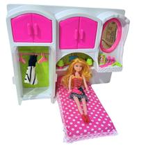 Dormitório Beauty Lua De Cristal - Quarto Com Cama + Boneca + Acessórios Crianças +4 Anos