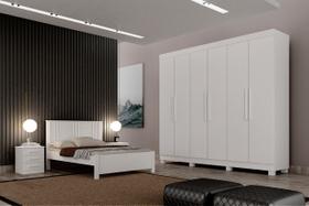 Dormitorio Casal 4 Pçs 6 Portas Completo Aspen - Arbo Design Dormitorio Casal 4 Pçs 6 Portas Completo Aspen - Arbo Design