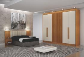 Dormitorio Casal Ripado 2Pçs 6 Portas Mirage - Arbo Design Dormitorio Casal Ripado 2Pçs 6 Portas Mirage - Arbo Design