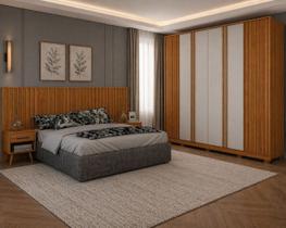 Dormitório casal Ripado completo Premium Arbo Design Dormitório casal Ripado completo Premium Arbo Design