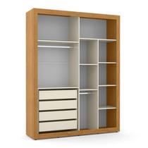 Dormitório Completo Infantil Tutto New 2 Portas de Correr, Cômoda 4 Gavetas, Berço Formare e Colchão D18 Off White/Freijó - Matic Móveis