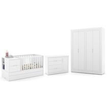 Dormitório Completo Infantil Tutto New 4 Portas, Cômoda e Berço Multifuncional Formare - Matic Móveis