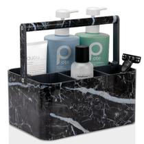 Dormitório de plástico portátil Shower Caddy BYUNER com alça preta