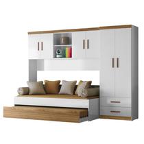 Dormitorio Infantil 3 Peças Flex 990180 Branco Nature PLLA Dormitorio Infantil 3 Peças Flex 990180 Branco Nature PLLA