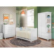 Dormitório Infantil Com 3 Peças New Rubi Branco Peternella Móveis