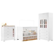 Dormitório Infantil New Katatau Guarda Roupa, Cômoda e Berço Mini Cama - Reller Móveis