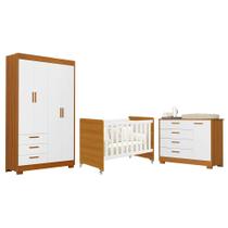 Dormitório Infantil Zaki Guarda Roupa, Cômoda e Berço Evolution - Reller Móveis Dormitório Infantil Zaki Guarda Roupa, Cômoda e Berço Evolution - Reller Móveis