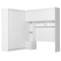 Dormitorio Modulado Casal 6 Portas 242x173 Cm Florenca Branco Moval Dormitorio Modulado Casal 6 Portas 242x173 Cm Florenca Branco Moval
