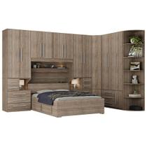 Dormitório Queen Size Completo 1222 Castanho Dormitório Queen Size Completo 1222 Castanho