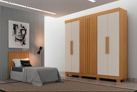 Dormitorio Ripado Solteiro 2 peças Atenas - Arbo Design