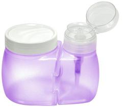 Dosador de Acetona com Porta Algodão Lilás - Santa Clara