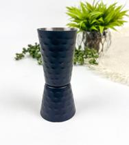 Dosador de Bebida Duplo Em Inox 30/60ml Preto Dosador de Bebida Duplo Em Inox 30/60ml Preto