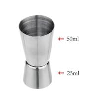 Dosador de Bebidas Duplo 25/50 ml em Inox - Lyor Dosador de Bebidas Duplo 25/50 ml em Inox - Lyor
