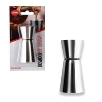 Dosador De Bebidas Duplo Inox Medidor Dosar Drinks 25ml 50ml
