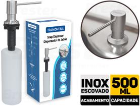 Dosador De Detergente E Sabão Tramontina 500ml Inox Escovado