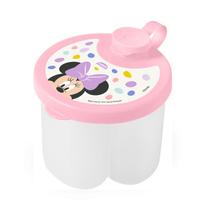 Dosador De Leite Em Pó 3 Compartimentos Tampa Minnie / Mickey Baby Plasútil