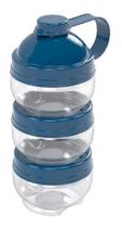 Dosador De Leite Em Pó Com 3 Compartimentos Azul - Plasutil - Plasútil