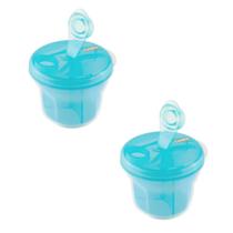 Dosador De Leite Em Pó Para Bebê 2 Pçs Azul Comtac Kids 1340
