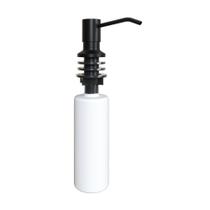 Dosador debacco de detergente líquido 350ml com tampa redonda residencial black 20.04.00192