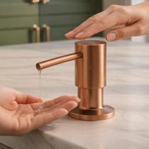 Dosador/Dispenser Embutido Rose Gold Escovado Inox 304 500ml Design Premium e Estética Minimalista WESTING by BSMIX