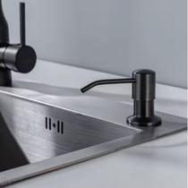 Dosador Dispenser Embutir Inox Abs 350ml Preto Pia Cozinha Banheiro Sabao Liquido Detergente Sabonete Dosador Dispenser Embutir Inox Abs 350ml Preto Pia Cozinha Banheiro Sabao Liquido Detergente Sabonete