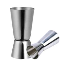 Dosador duplo 2 em 1 em aço inox - (25 / 50 ML) BACCANI Dosador duplo 2 em 1 em aço inox - (25 / 50 ML) BACCANI