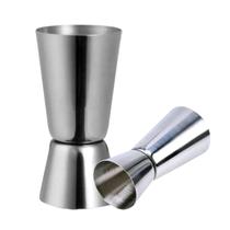 Dosador duplo 2 em 1 em aço inox - (25 / 50 ML) BACCANI