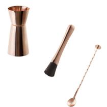 Dosador duplo, bailarina e macerador drinks - inox cobre Dosador duplo, bailarina e macerador drinks - inox cobre
