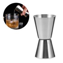 Dosador Duplo de Bebidas Inox Jigger Drink Gin Vodka 25 ml e 50 ml Para Bartender Dosador Duplo de Bebidas Inox Jigger Drink Gin Vodka 25 ml e 50 ml Para Bartender