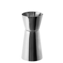 Dosador duplo para drinks, azeites, 25 e 50 ml - inox Dosador duplo para drinks, azeites, 25 e 50 ml - inox