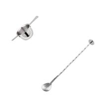 Dosador e colher bailarina para drinks - inox Dosador e colher bailarina para drinks - inox