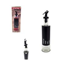 Dosador Elegante Luxo Vinagre Galheteiro Vidro Inox 300ml