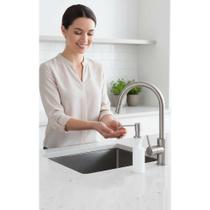 Dosador Embutir Inox 350ml: Pia Organizada e Moderna