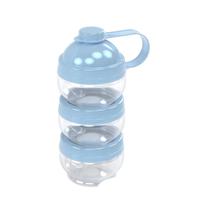 Dosador Leite Em Pó Gire E Trave 3 Potes Azul perolizado 465 Ml