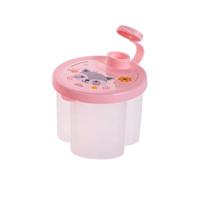 Dosador Leite Em Pó Infantil 3 Divisórias 300ml Bichinhos Plasutil